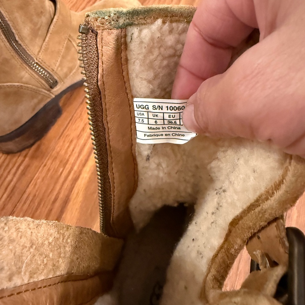 UGG Chaney chestnut Moto Boots - Picture 5 of 6